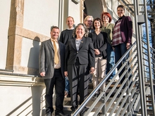 v.l.n.r. - 1. Reihe: Prof. Uwe Mahn, Prof. Matilda Chan Somarriba, 2. Reihe: Prof. Röbbe Wünschiers, Dr. Julia Köhler, 3. Reihe: Monika Trux, Nadine Wappler, Saskia Langhammer