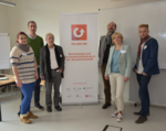 Team BePeSo an der Hochschule Mittweida v.l.n.r.: &lt;br&gt; Melanie Kilger* , Daniel Böhme*, Prof. Armin Wöhrle, Prof. Wolfgang Faust, Peggy Gruna, Paul-Christian List &lt;br&gt; *) studentisches Forschungsprojekt zur Personalentwicklung &lt;br&gt; Foto: Helmut Hammer