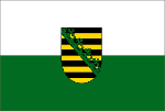 Flagge des Bundesland Sachsen