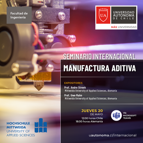 Seminarankündigung an der Universidad Autónoma Santiago de Chile