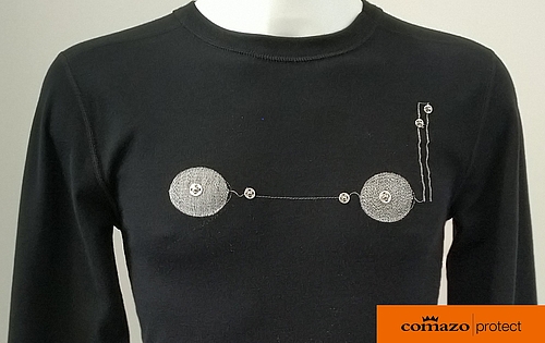 Integrierte Sensorik im Shirt