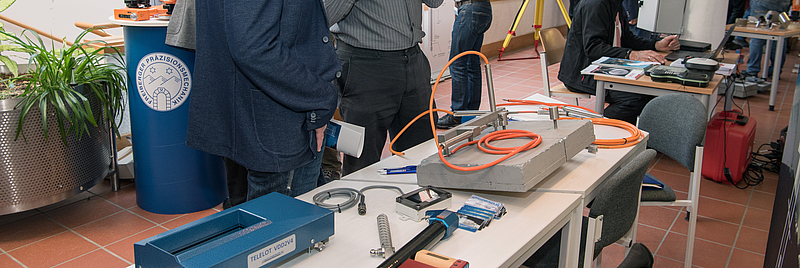 Firmenpräsentation zum Talsperrentag 2018 an der Hochschule Mittweida technische Ausstellungsgüter