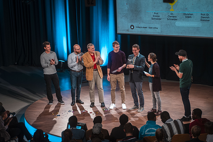 Siegerehrung des Science Slam