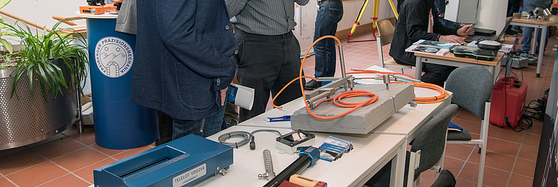 Firmenpräsentation zum Talsperrentag 2018 an der Hochschule Mittweida technische Ausstellungsgüter