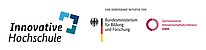 Logos von Innovative Hochschule, BMBF und GWK