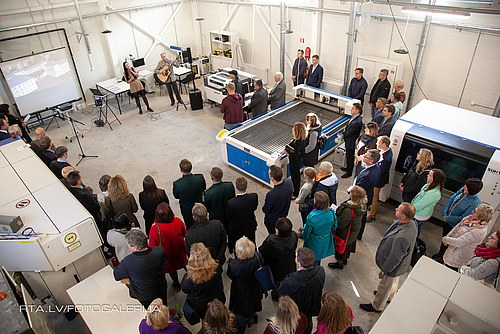 Eröffnungsveranstaltung im neuen Lasertechnologiezentrum der Rezekne Academy of Technologies (Bild: RTA)