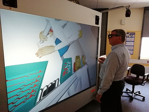 Bewertung eines Montageplatzes am Virtual Reality System