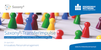 Flyer der Veranstaltung Transferimpuls im April Vorderseite