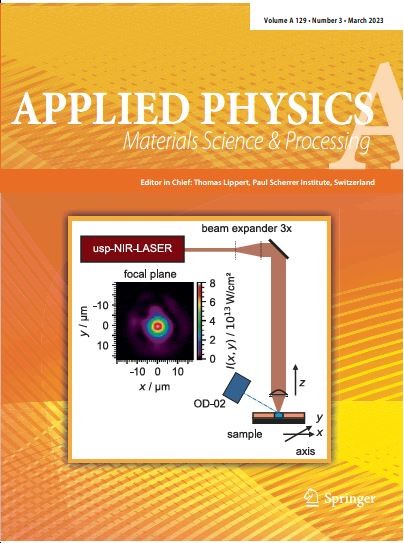 Titel aus Mittweida: Die Veröffentlichung von LHM und BAM schaffte es bis auf das Titelcover von Applied Physics A