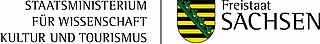 Logo des Sächsischen Staatsministeriums für Wissenschaft,  Kultur und Tourismus