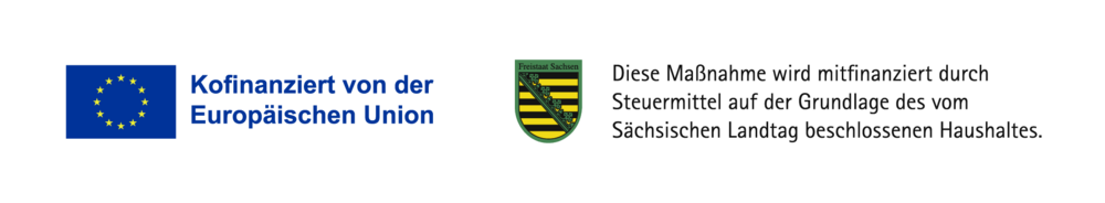 EFRE-ESF-Freistaat Sachsen - Logokombination