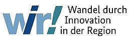 Logo der Förderinitiative WIR! Wandel durch Innovation in der Region
